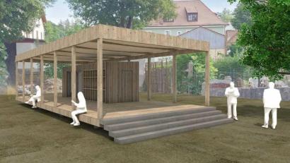 Bild: Greiner Architekten/exb
So könnte das Holzhäuschen für die Gartengruppe des BRK-Kinderhauses "Weltentdecker" aussehen.