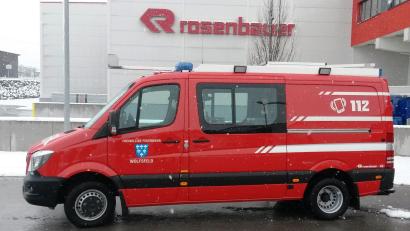 Bild: bjp
Das neue Einsatzfahrzeug der Feuerwehr, ähnlich diesem hier, ist ein Mercedes Sprinter.