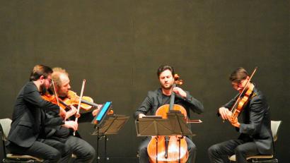 Bild: stg
Das Goldmund-Quartett begeistert restlos bei den Weidener Meisterkonzerten.