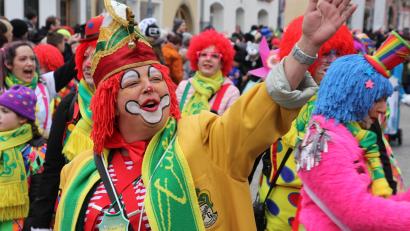 Bild: kro
"Tirscharath helau", schöner kann's man gar nicht sagen, wie dieser Clown.