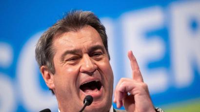 Bild: Peter Kneffel/dpa
„Wir machen kein Schwarz-Grün in Bayern“: Markus Söder.