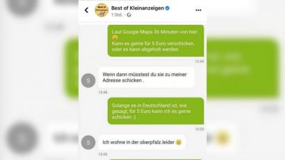 Screenshot: Best of Kleinanzeigen/Facebook
Wenn die Oberpfalz doch nur Deutschland wäre
