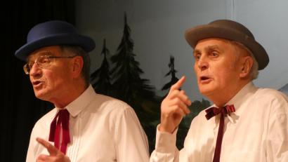 Bild: Gerhard Loreth/exb
Coupletduo Reini und Kare (von links) Karl Koller und Reinhard Schwab