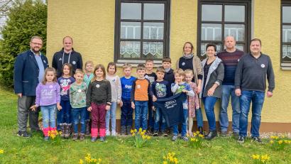 Bild: Stadt Kemnath/exb
17 Mädchen und Buben bilden die neue Kinderfeuerwehr in Unterbruck.