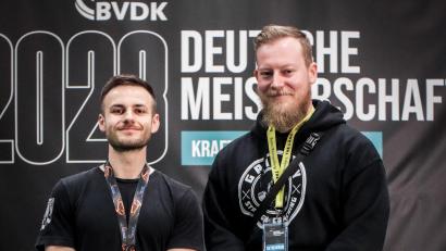 Bild: bim
Marco Hoffmann (links) mit Betreuer Moritz Ruckdeschel.