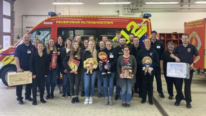 Bild: Thomas Mathes/exb
Am Grundseminar Brandschutzerziehung nahmen im Landkreis Neustadt/WN Vertreter von zwölf Feuerwehren teil.