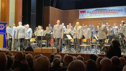 Bild: Lions-Club Marktredwitz/exb
Ein Erlebnis war das Benefizkonzert des Heeresmusikkorps Veitshöchheim.