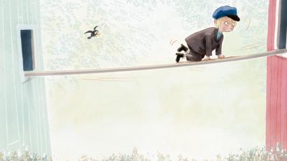 Bild: Astrid Henn/Verlag Friedrich Oetinger GmbH/dpa
Eine Illustration von Michel aus Lönneberga von Illustratorin Astrid Henn. Michel aus Lönneberga hat Generationen von Kindern mit seinen Flausen zum Lachen gebracht. Jetzt nähert er sich dem Rentenalter.