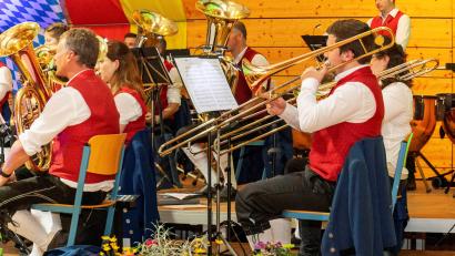 Bild: Hermann Koch/exb
In großer Besetzung präsentiert sich der Musikverein Freudenberg bei seinem Frühjahrskonzert.