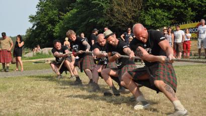 Archivbild: Schloss Guteneck/exb
Kraft und Geschick sind gefordert bei den Highland Games