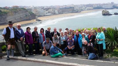 Bild: tra
Das mondäne Biarritz lud die Reiseteilnehmer zu einem Strandspaziergang am Grande Plage am Atlantik ein