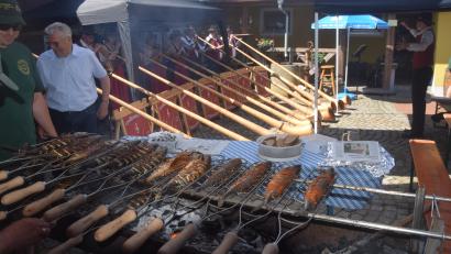 Bild: fz
Fisch mit Musik. Leckere Makrelen vom Grill und dazu die Klänge aus zehn Alphörnern. Die Fischerfreunde Neuhaus-Windischeschenbach haben ein gelungenes zweitägiges fest organisiert.