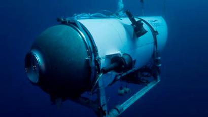 Bild: OceanGate Expeditions/AP/dpa
Das „Titan“-Tauchboot des Unternehmens Oceangate Expeditions.