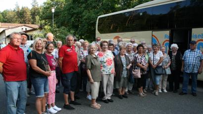 Bild: roh
Die große Reisegruppe der Seniorenvereinigung Friedenfels.