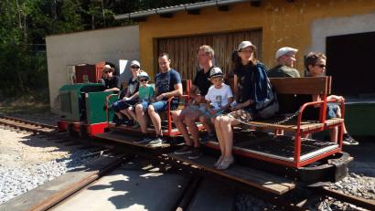 Archivbild: e
Mit der Grubenbahn kann man am Sonntag beim Drehscheibenfest in Amberg auch fahren.