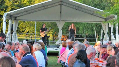 Bild: stg
Das Eisweihergelände hatte sich am Samstagabend zur Konzert-Stätte verwandelt