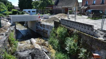 Bild: Stephan Huber
Die Bauarbeiten im Umgriff der Hammerphilippsburg-Brücke sind ins Stocken geraten, aber nächste Woche soll es weitergehen.