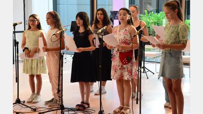 Bild: Kunz
Der Unterstufenchor des Kepler Gymnasium singt Disney-Klassiker.