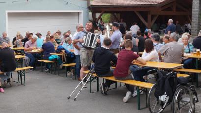 Bild: wel
Die "Bockadn" unterhielten die Gäste im Fuchsn-Hof