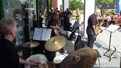 Bild: e
Das Quartett Blue Note Project sorgt beim Kümmersbrucker Jazz-Frühschoppen für beschwingte Musik.