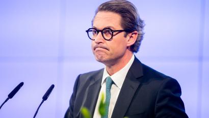Archivbild: Christoph Soeder/dpa
Der damalige Bundesminister für Verkehr und digitale Infrastruktur Andreas Scheuer (CSU) bei einer Veranstaltung in Berlin.