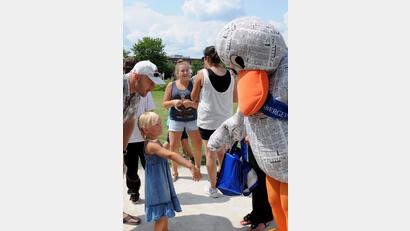 Bild: Stephan Huber
Eine Zeitungsente zum Anfassen - unsere Paula Print.