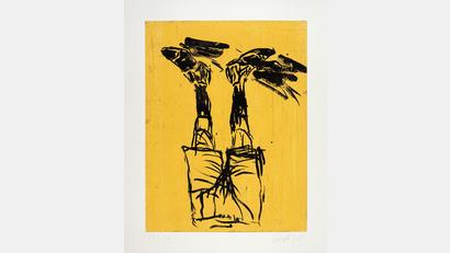 Bild: Georg Baselitz und Knust&amp;Kunz Gallery Editions, 2023
Georg Baselitz :"Mit Schatten", 2004
