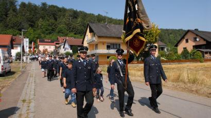 Bild: pop
Die Jubelwehr führte den Festzug an.