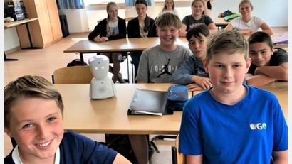 Bild: lg
„Herbert“ ist ein Avatar, der zur Zeit das Unterrichtsgeschehen in der Klasse 7a mitprägt.