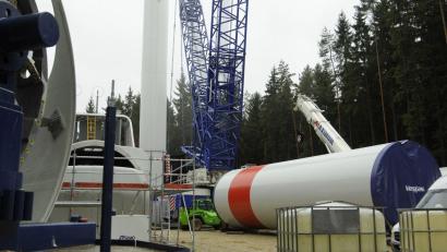 Bild: Petra Hartl
So sieht es auf einer Windrad-Baustelle aus. Das Foto entstand 2013 in Kastl.