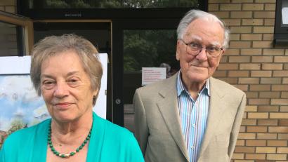 Bild: Held
Karin Bretschneider und Rudolf Seitz gehören seit über 70 Jahren zu den Chorsängern auf dem Kreuzberg.