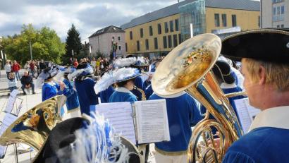 Archivbild: Stephan Huber
Bei der Amberger Luftklangmeile verwandeln sich Stadtgraben und Amberger Ei zu einer riesigen Bühne.