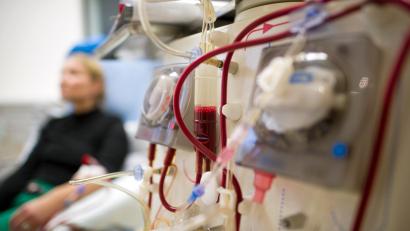 Symbolbild: Arno Burgi/dpa
Der Anschluss an die künstliche Niere gehört für viele Patienten wöchentlich mehrmals zur stundenlangen Routine.