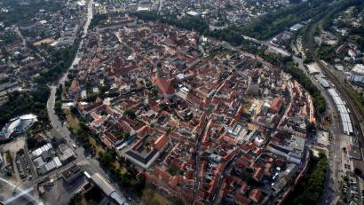 Bild: Stephan Huber
Die Amberger Innenstadt aus der Vogelperspektive. Gesucht sind Ideen, die die Altstadt attraktiver machen.