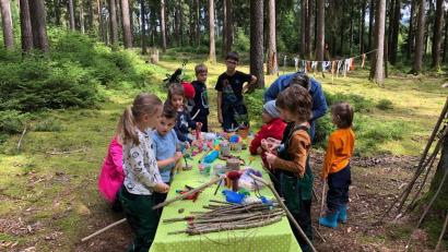 Bild: Corinna Karger-Hostalka/exb
Beim Ferienprogramm der SPD ging es in den Wald.