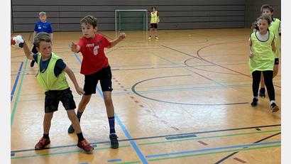 Bild: Florian Breinbauer/exb
Handball ist für alle da“, Ferienprogramm des Stadtjugendrings