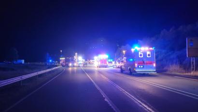 Bild: Kreisbrandinspektion Cham
Auf der B 20 hat sich am Samstagabend ein schwerer Unfall ereignet.