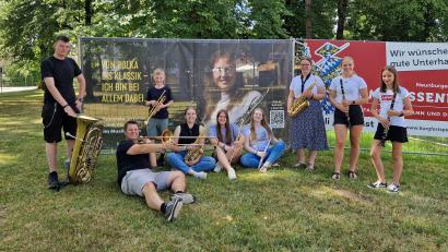 Bild: S. Graßmann/exb
"Blasmusik Storys": Auch die Stadtkapelle Neunburg vorm Wald beteiligt sich an der Aktion.