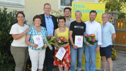 Bild: Kunz
Der FDP-Kreisverband ehrt langjährige Mitglieder.