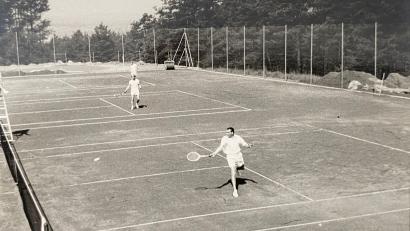 Bild: Archiv Erlebach
Walter Erlebach (vorne) in Action.