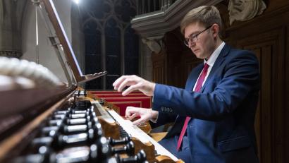 Bild: Sybille Haak/exb
Marius Herb gibt am Samstag, 26. August, ein Orgelkonzert in Amberg.