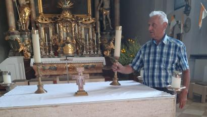 Bild: ckl
Reinhard Klöble war zehn Jahre lang Mesner in der katholischen Pfarrei Mariä Himmelfahrt in Erbendorf.