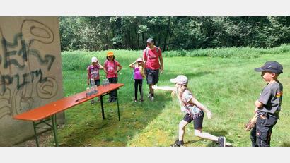 Bild: exb/Bendikt Rott
Viele Aufgaben mussten die kinder bei der Schnitzeljagd absolvieren