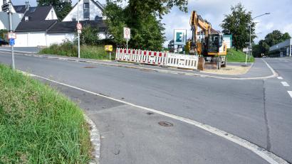Bild: Stephan Huber
Die Baustelle in der Gümbelstraße an der Ecke zur Sulzbacher Straße in Amberg ist fast fertig.