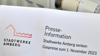 Symbolbild: Petra Hartl
Die Stadtwerke Amberg senken die Gaspreise noch in diesem Jahr deutlich.