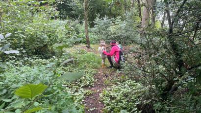 Bild: Weinfurtner/exb
Beim Sportplatz Stulln geht es in den Wald, wo künftig Kinder toben können, wenn erst einmal der Waldkindergarten eingerichtet ist.
