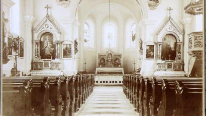Repro: pi
So sah die Pfarrkirche St. Emmeram vor dem Umbau aus.