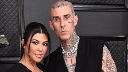 Bild: Jordan Strauss/Invision/AP/dpa
US-Realitystar Kourtney Kardashian und ihr Partner Travis Barker, Drummer von Blink 182.