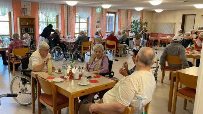 Bild: Fradl/exb
Das Seniorenheim St. Johannis Stift in Pfreimd organisiert für die Heimbewohner einen italienischen Nachmittag.