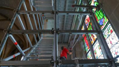 Bild: Wolfgang Steinbacher
Die Deutsche Stiftung Denkmalschutz fördert Restaurierungsarbeiten an der Kirche St. Martin in Amberg.